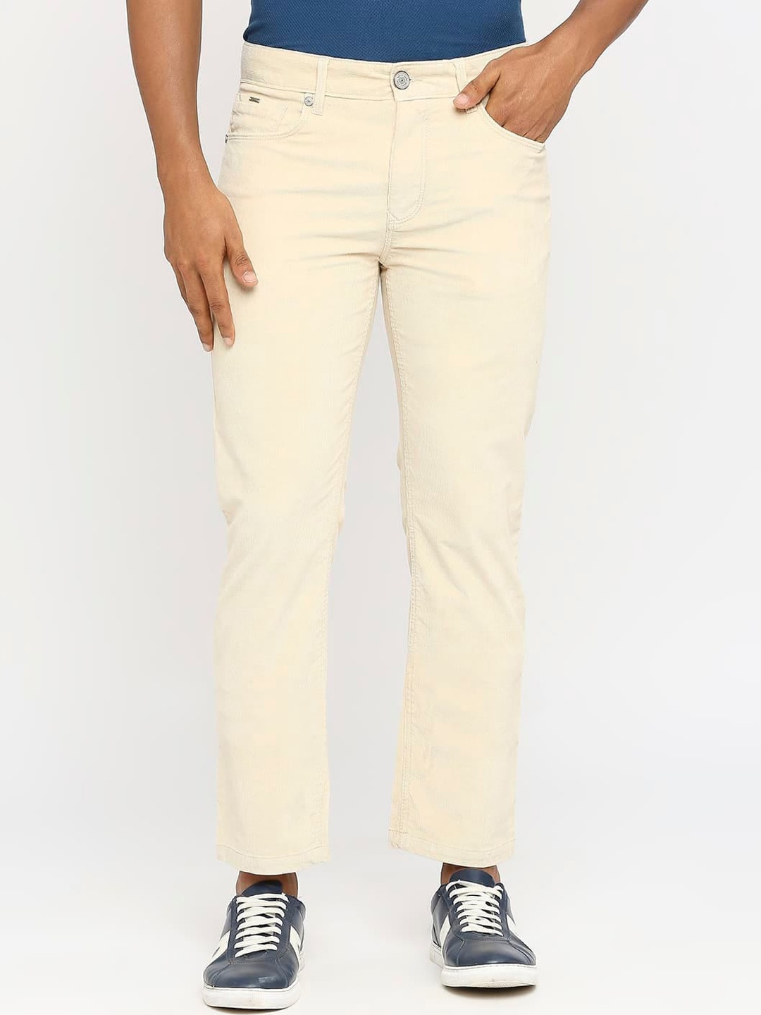 

Basics Men Tapered Fit Cotton Chinos, Beige