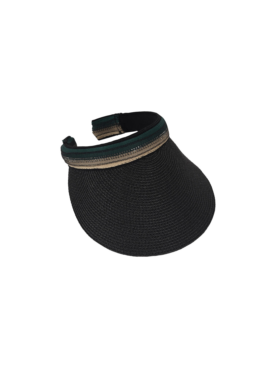 

FabSeasons Women Self Design Visor Cap, Black