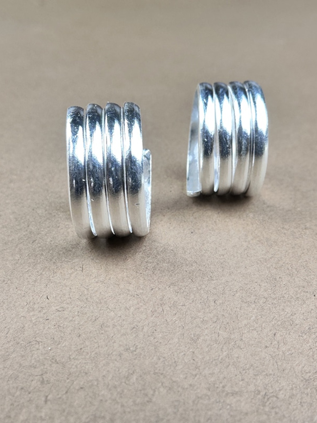 

925 SILLER Rhodium-Plated 92.5 Sterling Silver Toe Rings