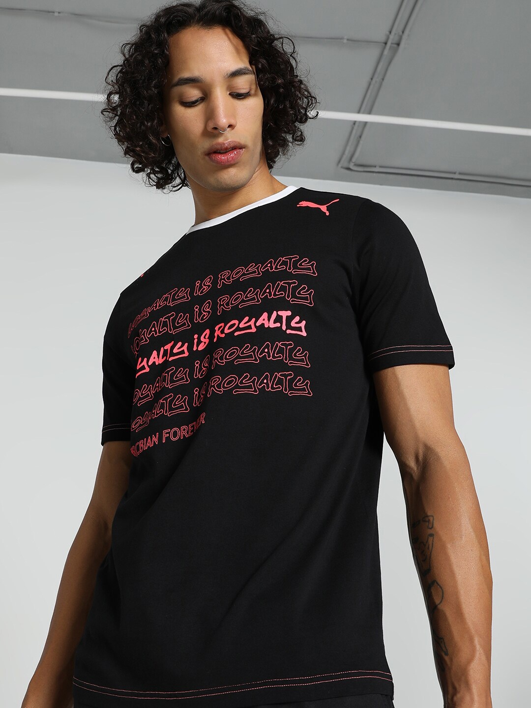 

Puma X RCB Athleisure Cotton Official T-Shirt, Black