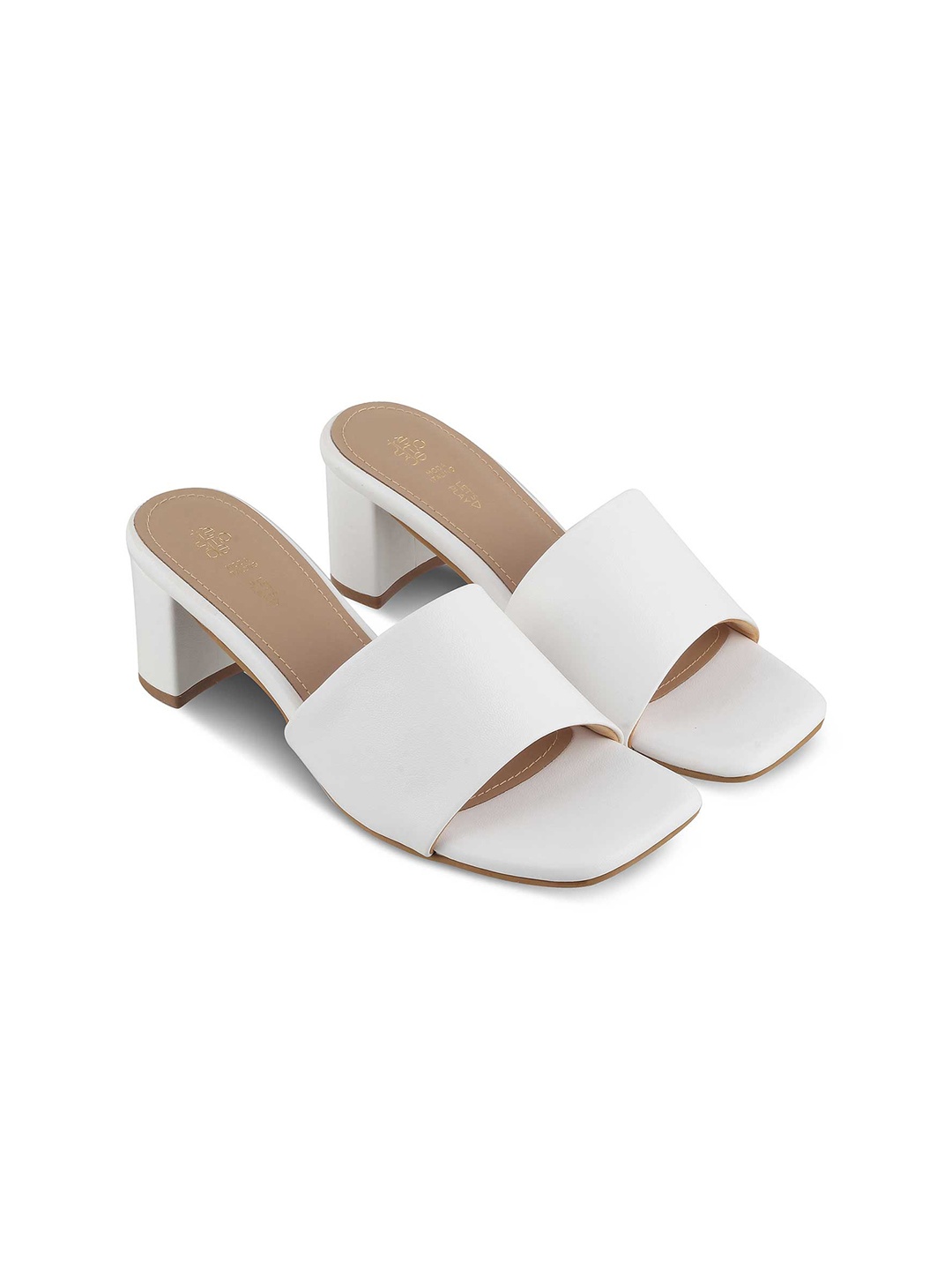 

Tresmode Open Toe Block Heels, White