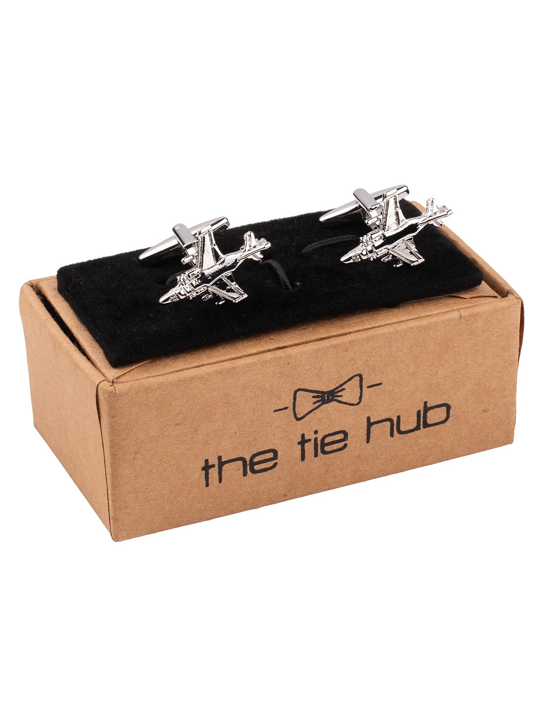

The Tie Hub Silver-Plated Cufflink