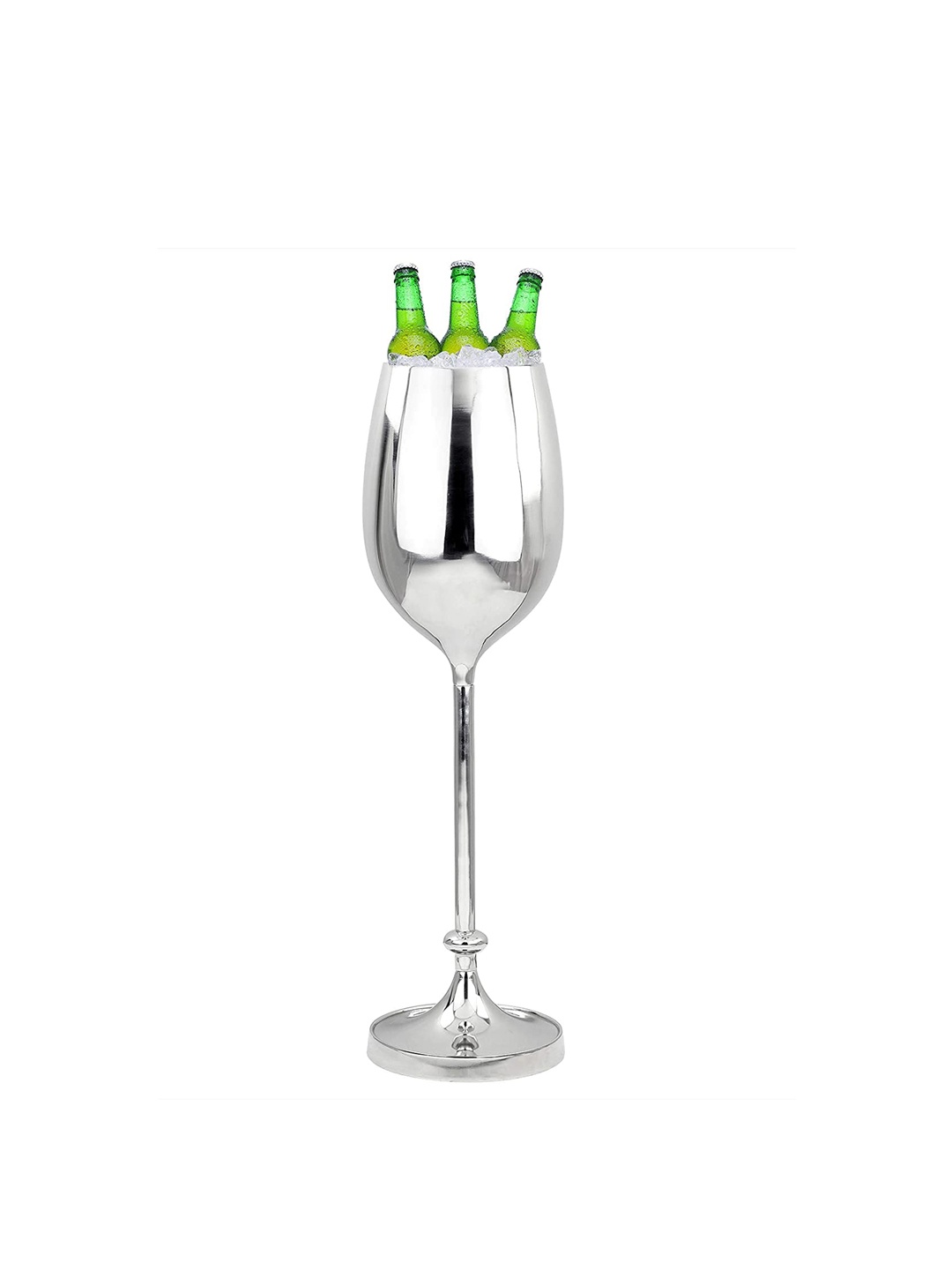 

Taluka Steel-Toned Aluminium Champagne Glass Shape Ice Bucket