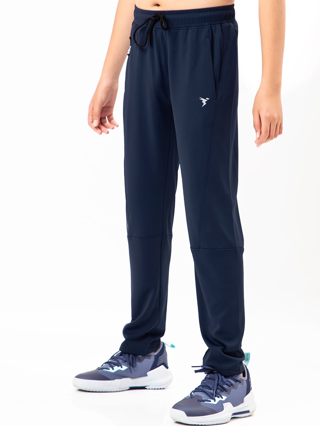 

Technosport Boys SS'24 Mid-Rise Antimicrobial Track Pants, Navy blue