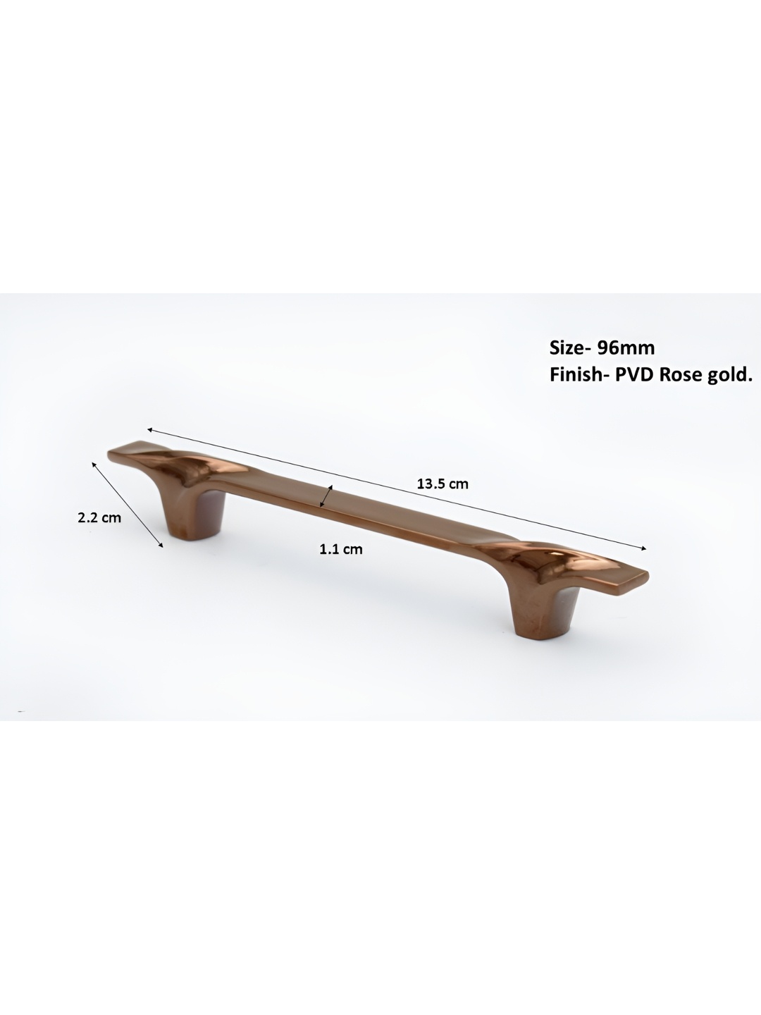 

Rab Copper Toned Glossy Finished Zinc Door Handle