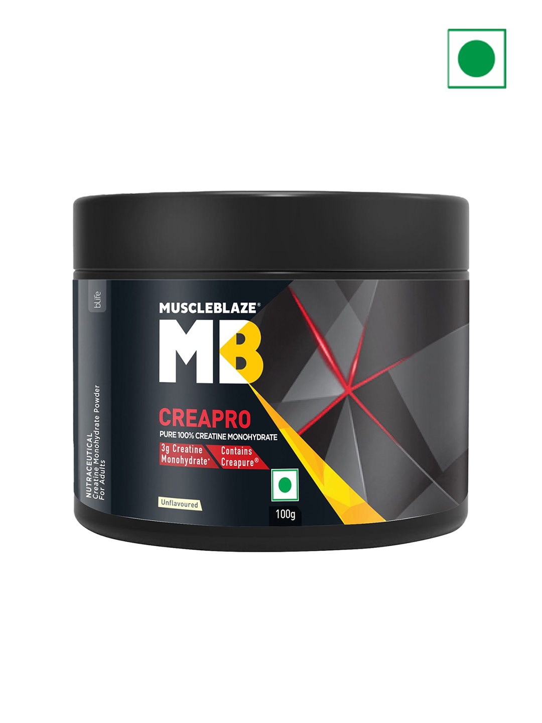 

MuscleBlaze CreaPRO Creatine with Creapure Powder -100 g, White