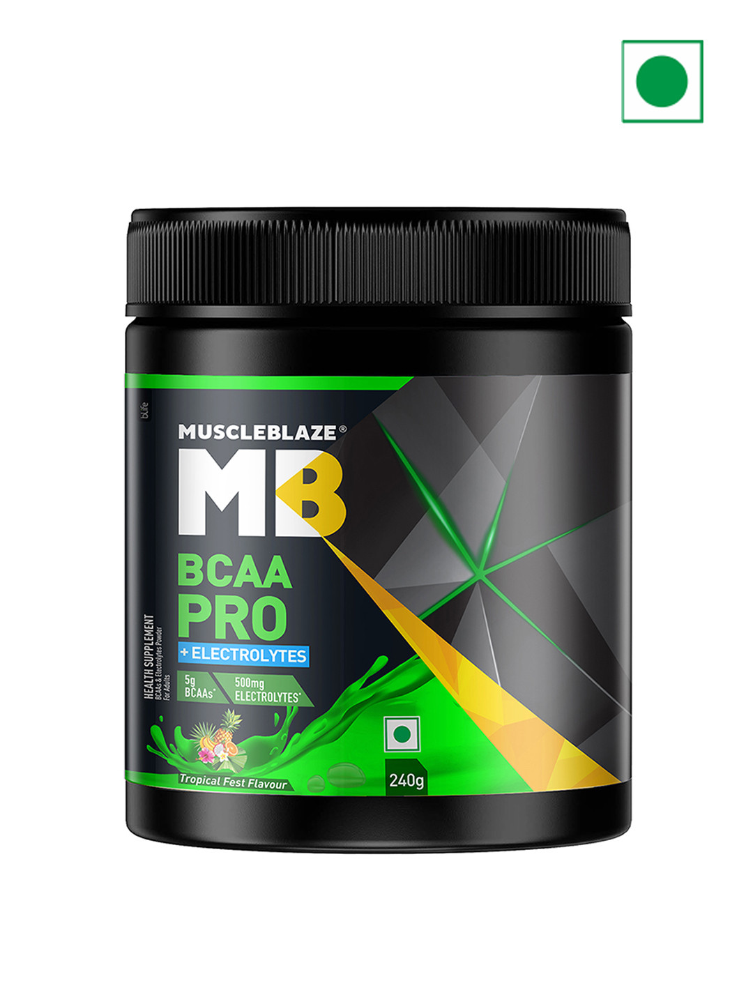 

MuscleBlaze BCAA Pro Tropical Fest-240 Gm, Black