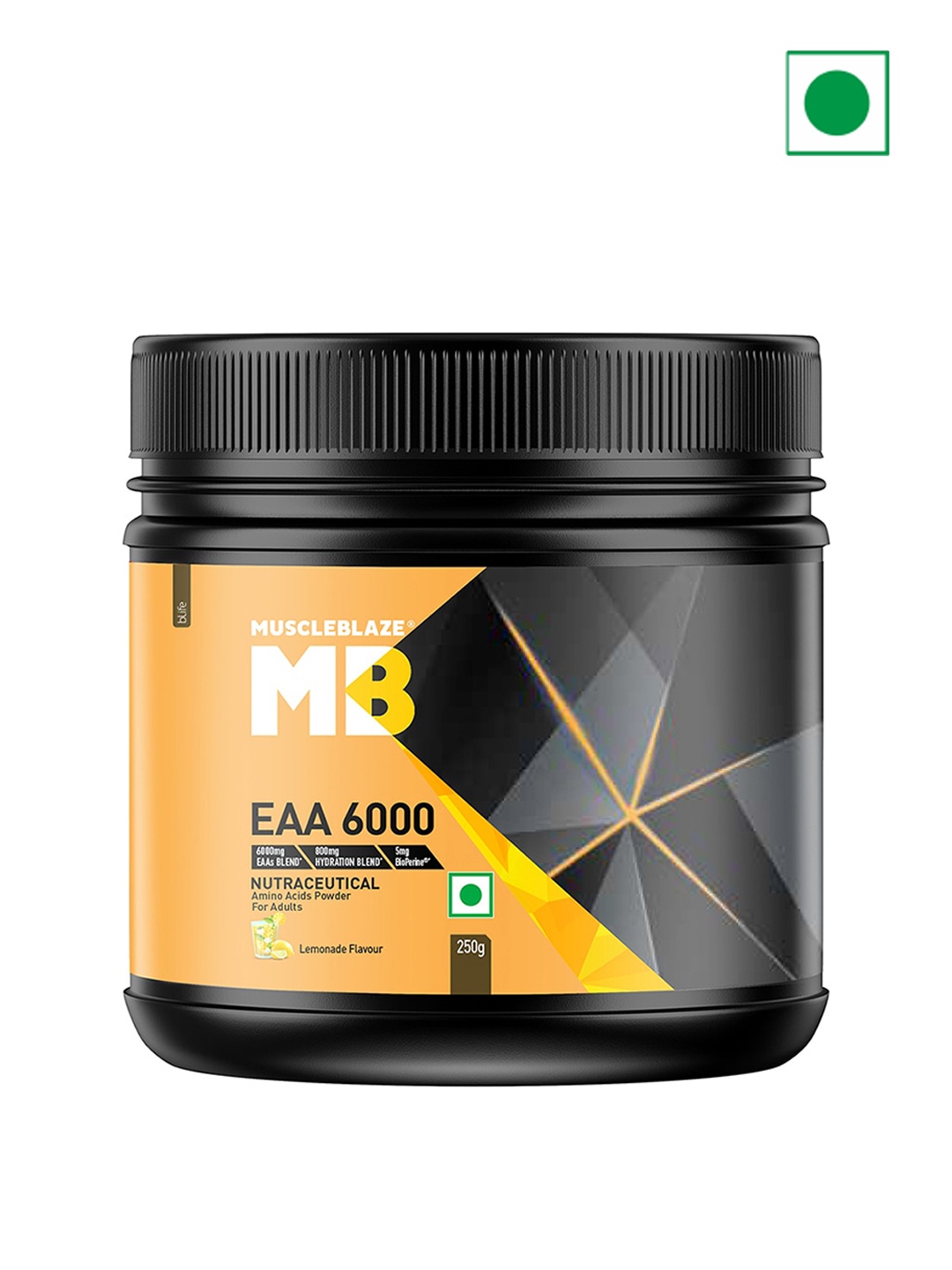 

MuscleBlaze Lemonade Flavour-250 gms, Yellow