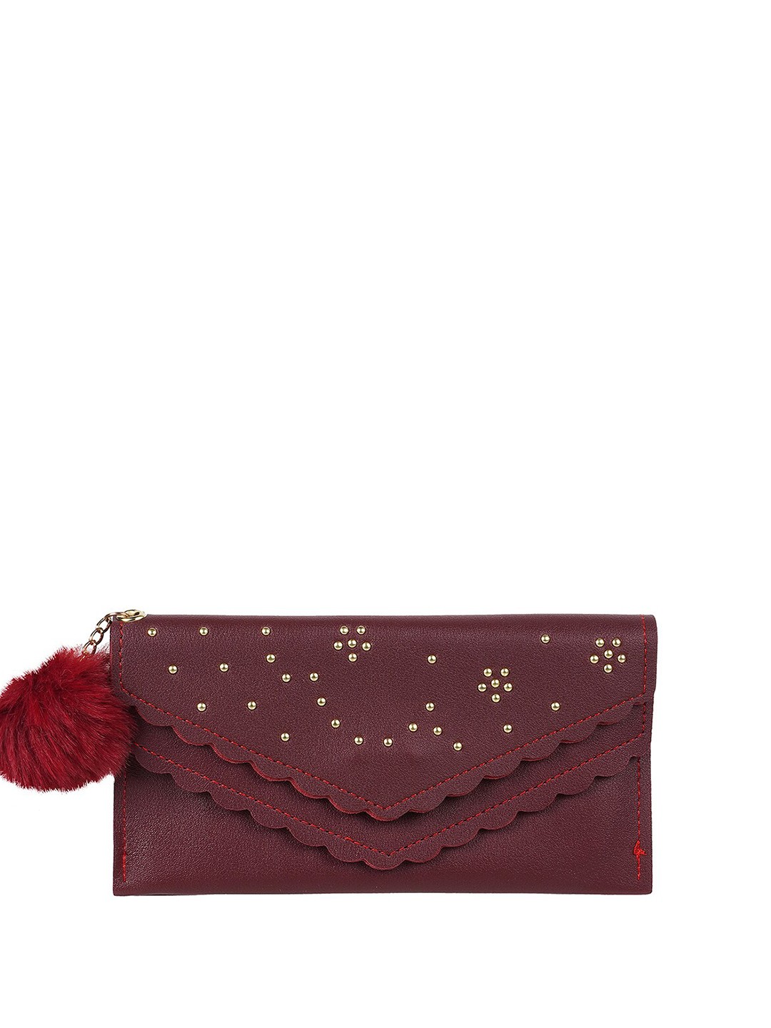 

WALKWAY by Metro Women Floral Envelope Wallet, Maroon