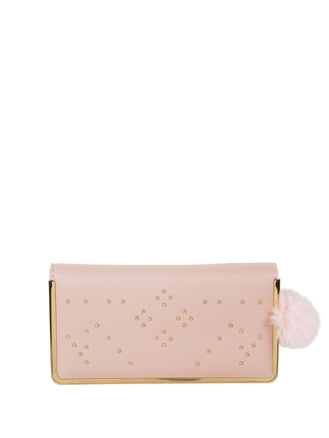 

WALKWAY by Metro Women Textured Embroidered Zip Around Wallet, Pink