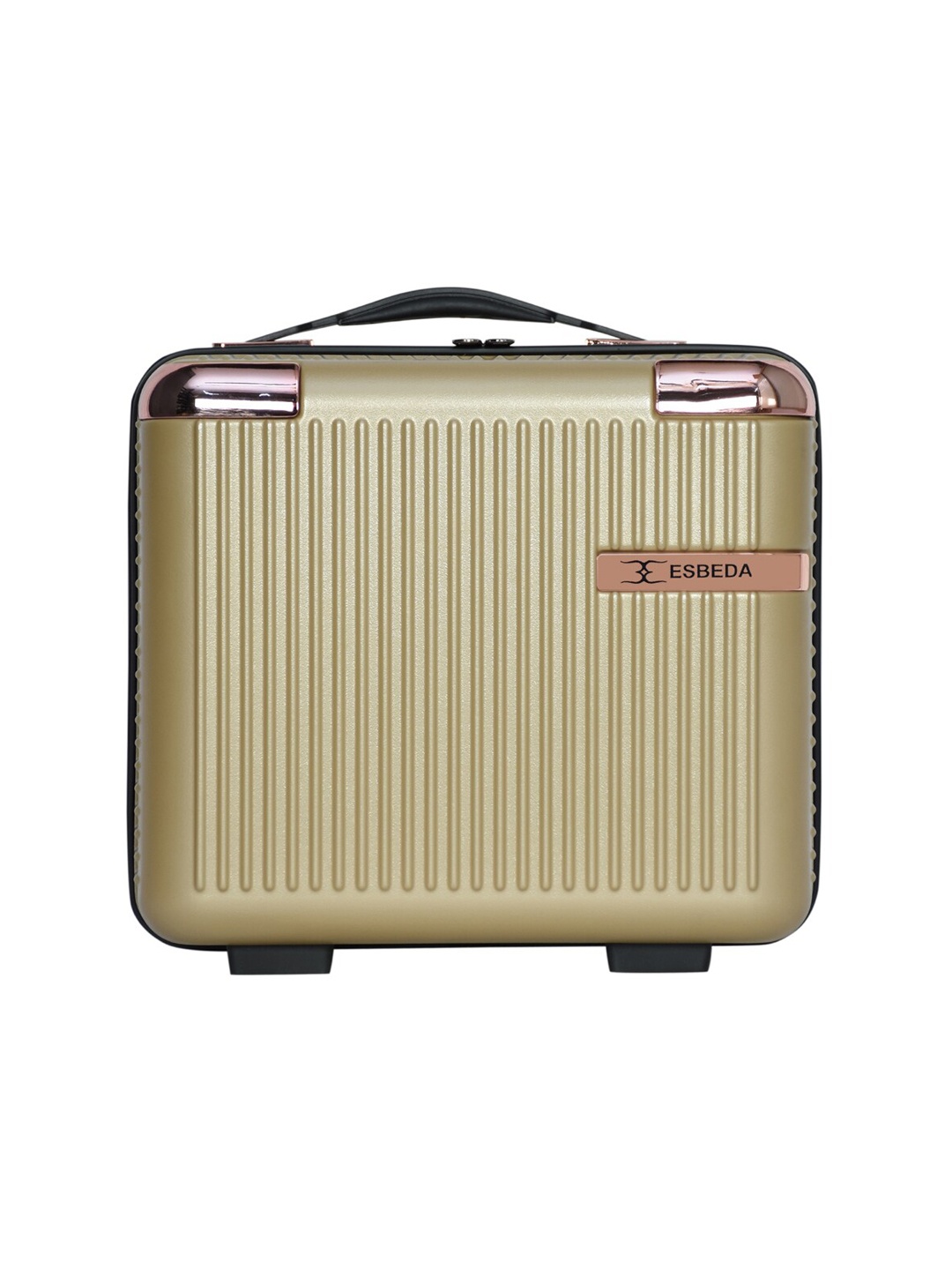 

ESBEDA Textured Makeup Vanity Bag, Gold