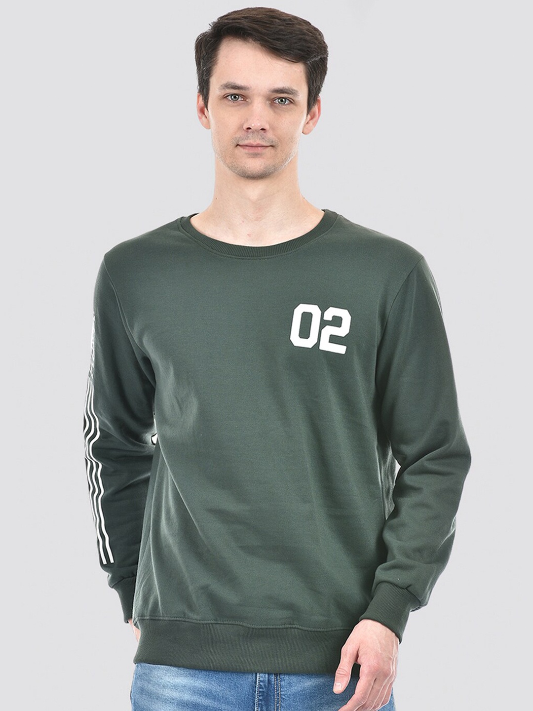 

Integriti Long Sleeves Ribbed Pullover Sweatshirt, Green