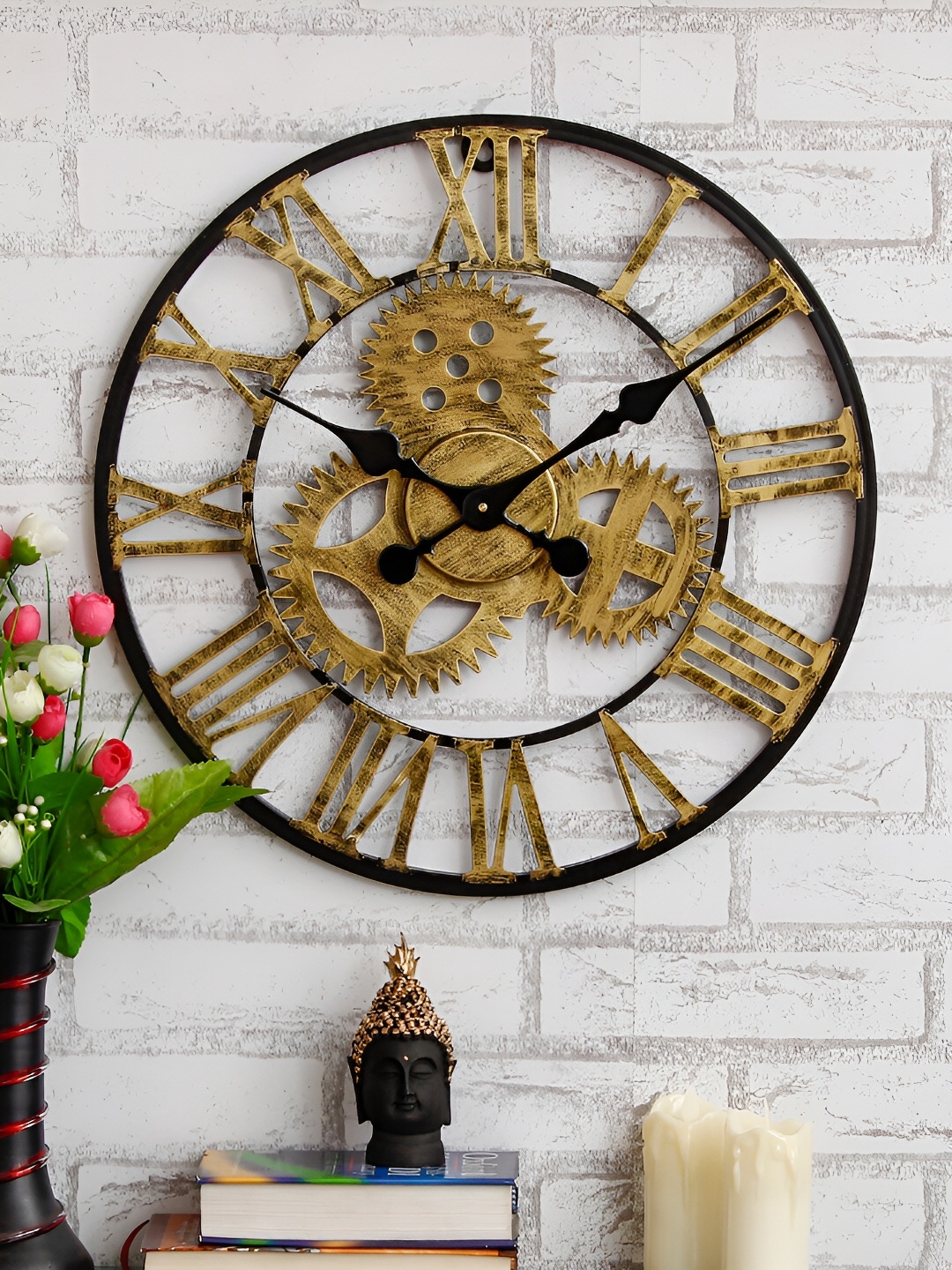 

Craft Smith Gold Toned & Black Contemporary Wall Clock