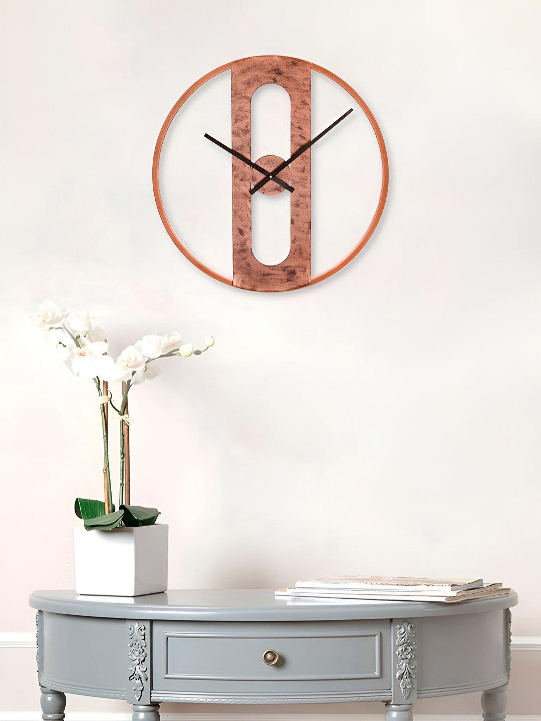 

Craft Smith Copper-Toned Round Traditional Wall Clock