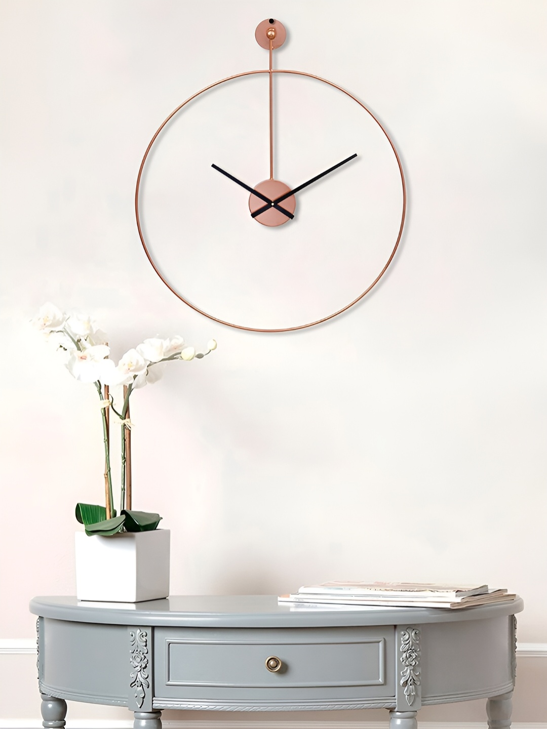 

Craft Smith Copper Toned & Black Round Contemporary Wall Clock
