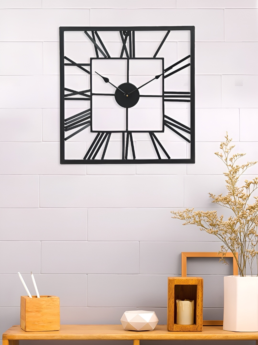 

Craft Smith Black Textured Square Contemporary Wall Clock