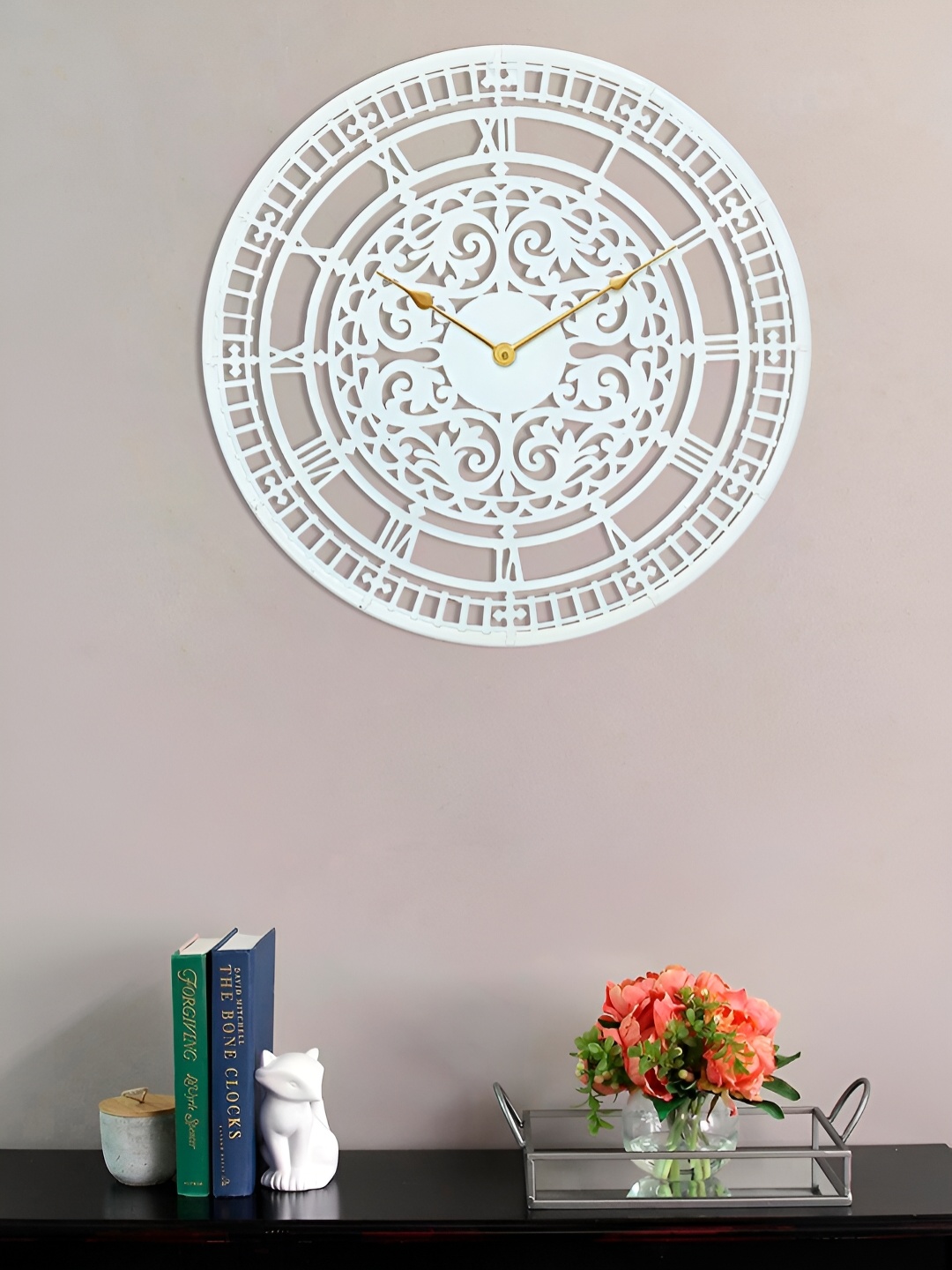 

Craft Smith White Textured Contemporary Wall Clock
