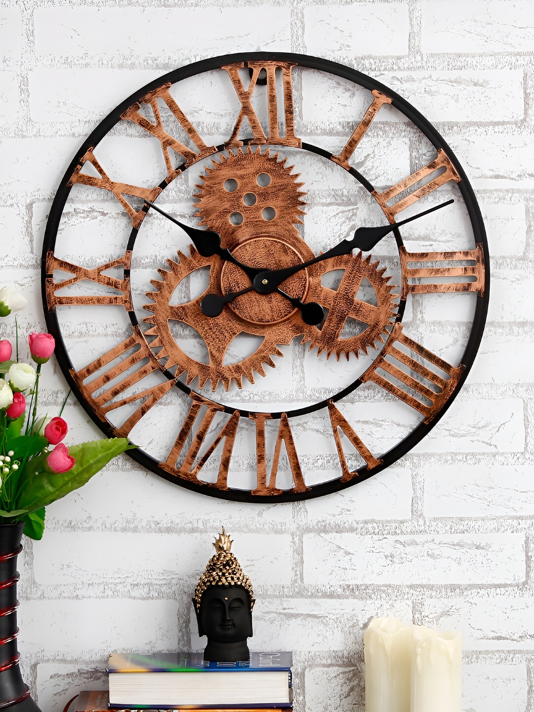 

Craft Smith Copper Toned & Black Contemporary Wall Clock