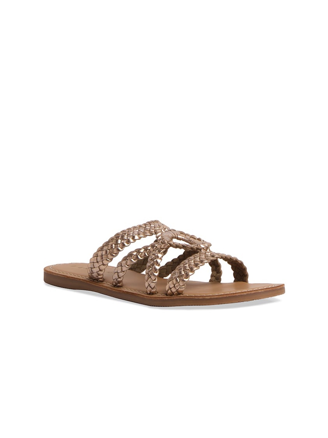 

ERIDANI Estrella Woven Flats, Rose gold