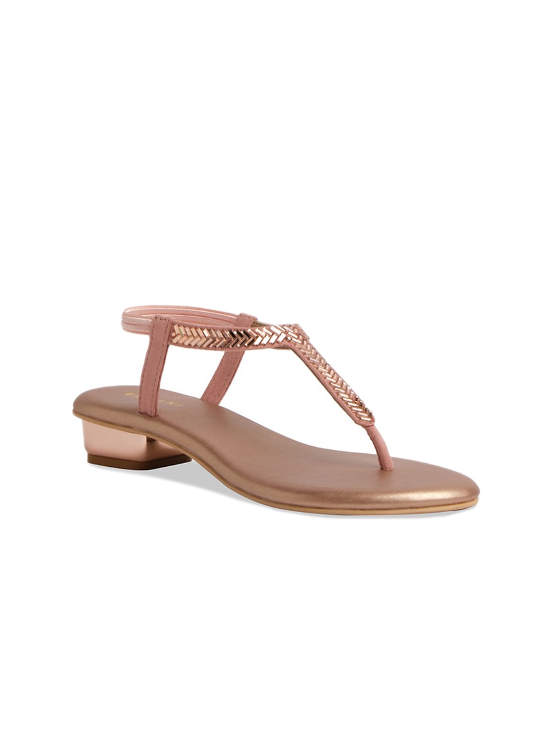 

ERIDANI Gisele Embellished Flats, Rose gold