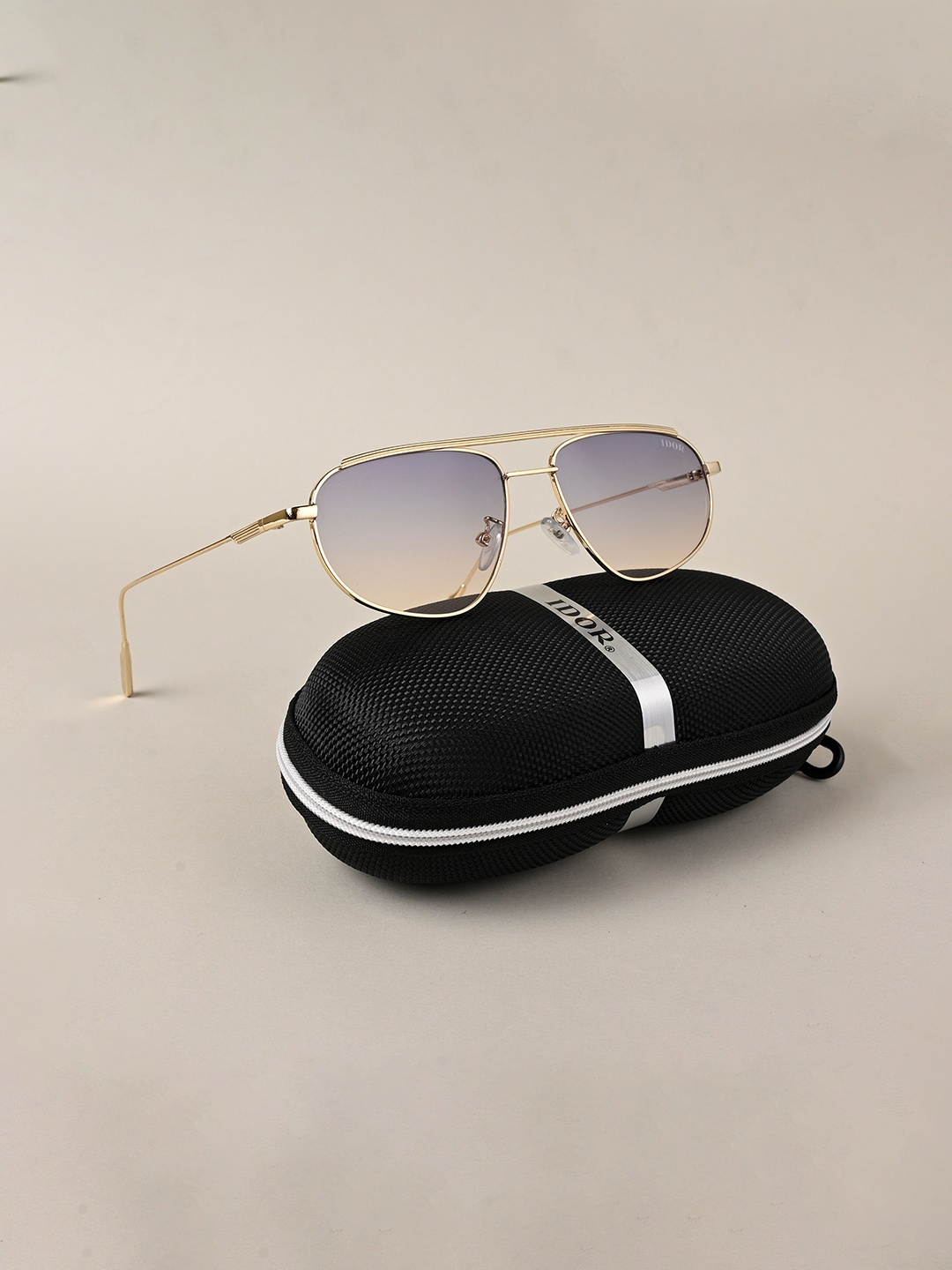 

IDOR Unisex Aviator Sunglasses with UV Protected Lens, Blue