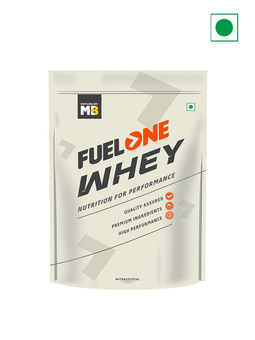 

MuscleBlaze Fuel One Whey Protein Unflavoured- 1 Kg, White
