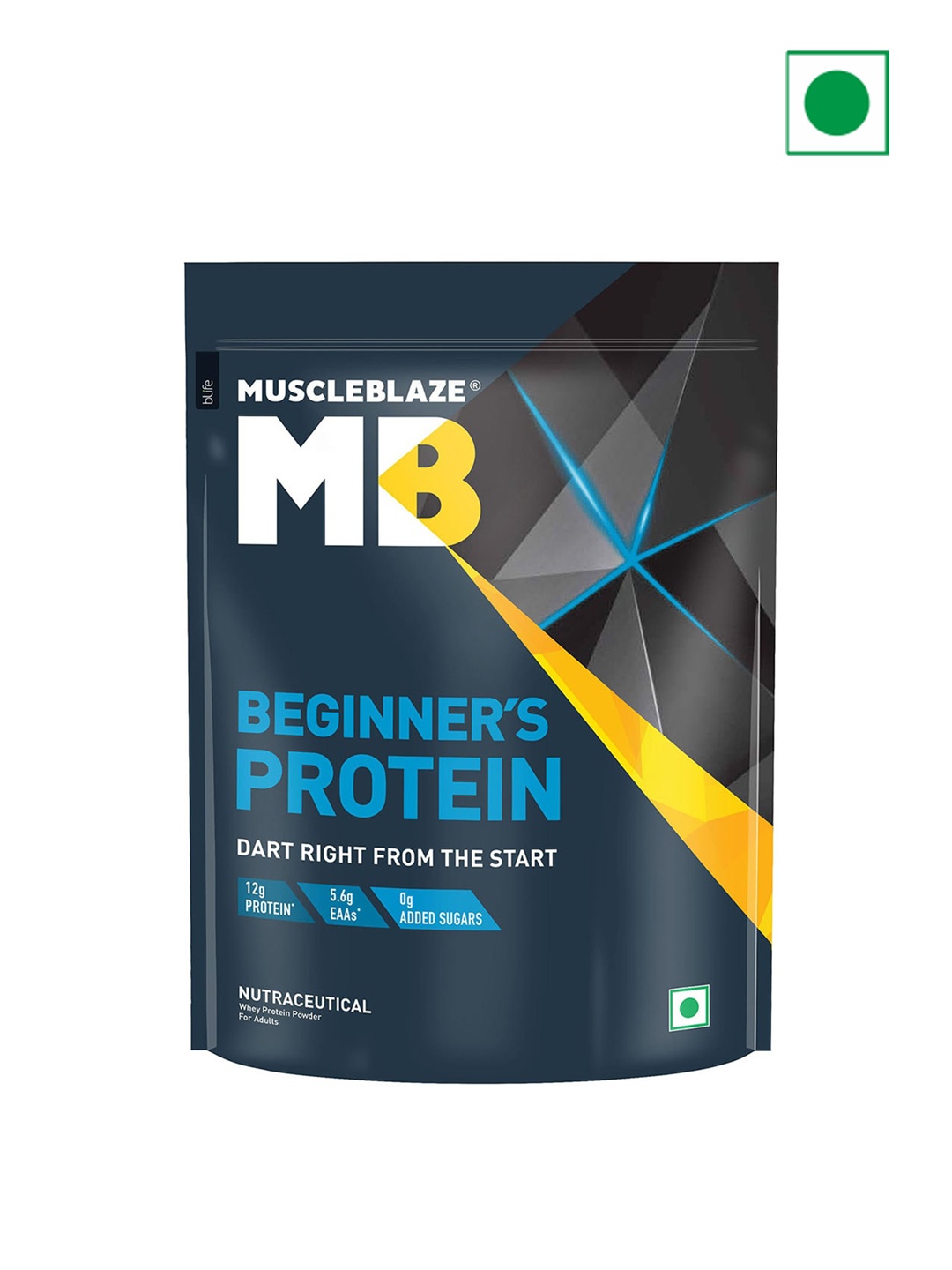 

MuscleBlaze Beginner's Whey Chocolate Protein -400Gm, Brown