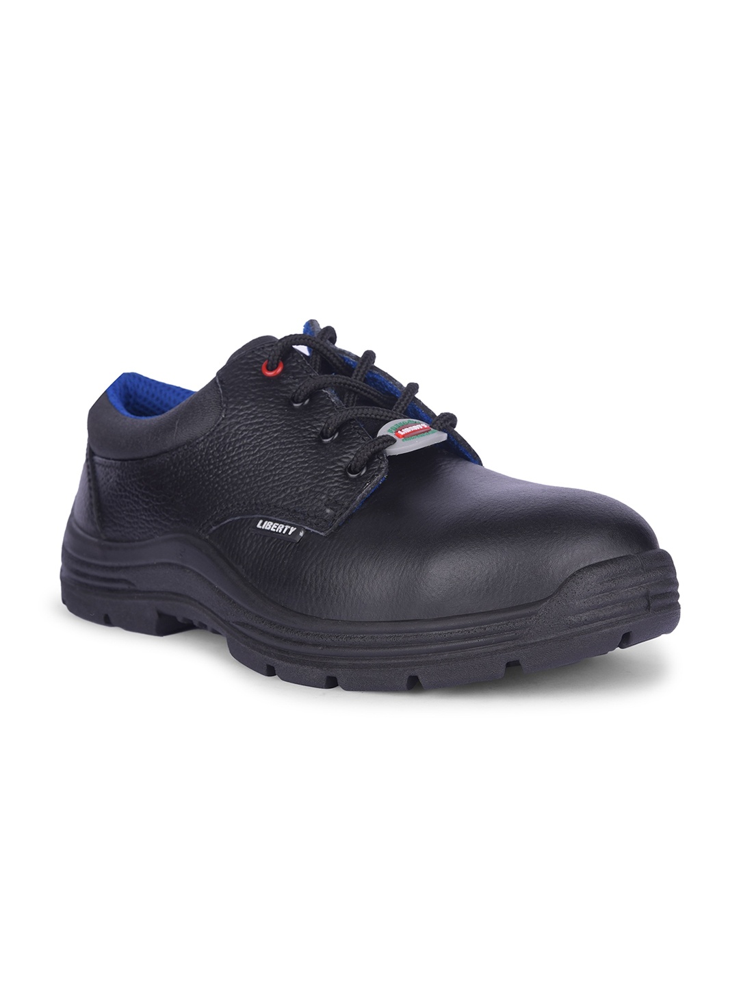 

Liberty Men SURKSHA1SJ Solid Lace-Up Safety Shoes, Black