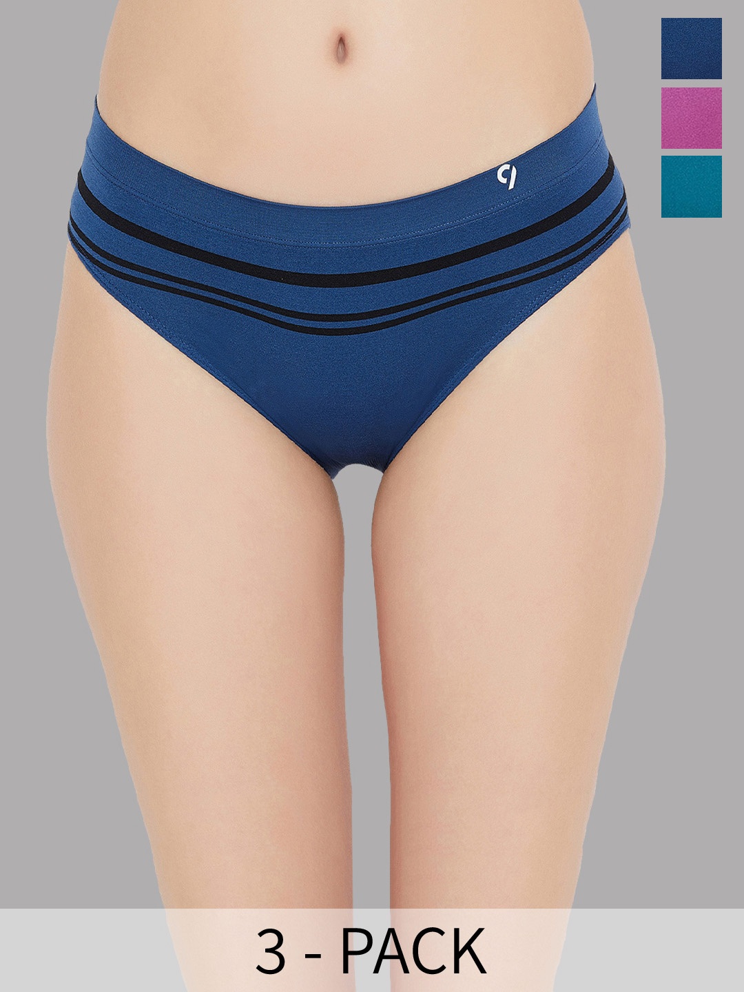 

C9 AIRWEAR Pack Of 3 Mid-Rise Seamless Basic Briefs, Assorted