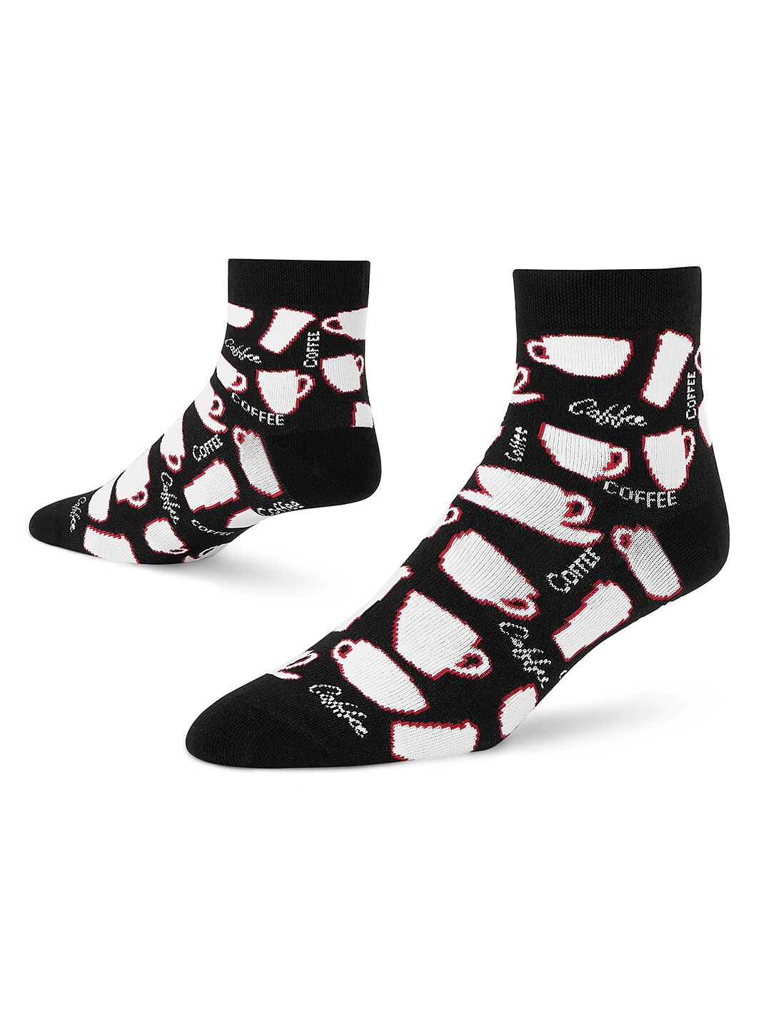 

Dynamocks Patterned Ankle-Length Socks, Maroon