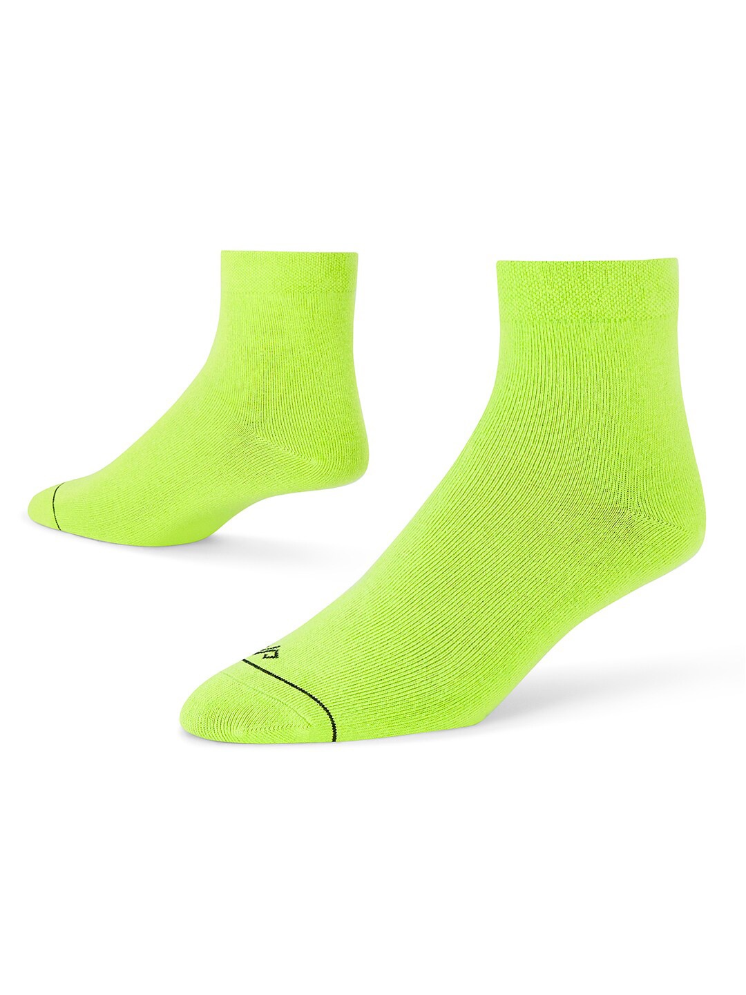 

Dynamocks Men Anti-Microbial Ankle-Length Socks, Lime green