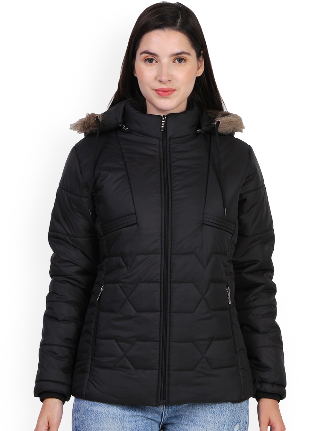 

BARSTOW Hooded Lightweight Longline Parka Jacket, Black