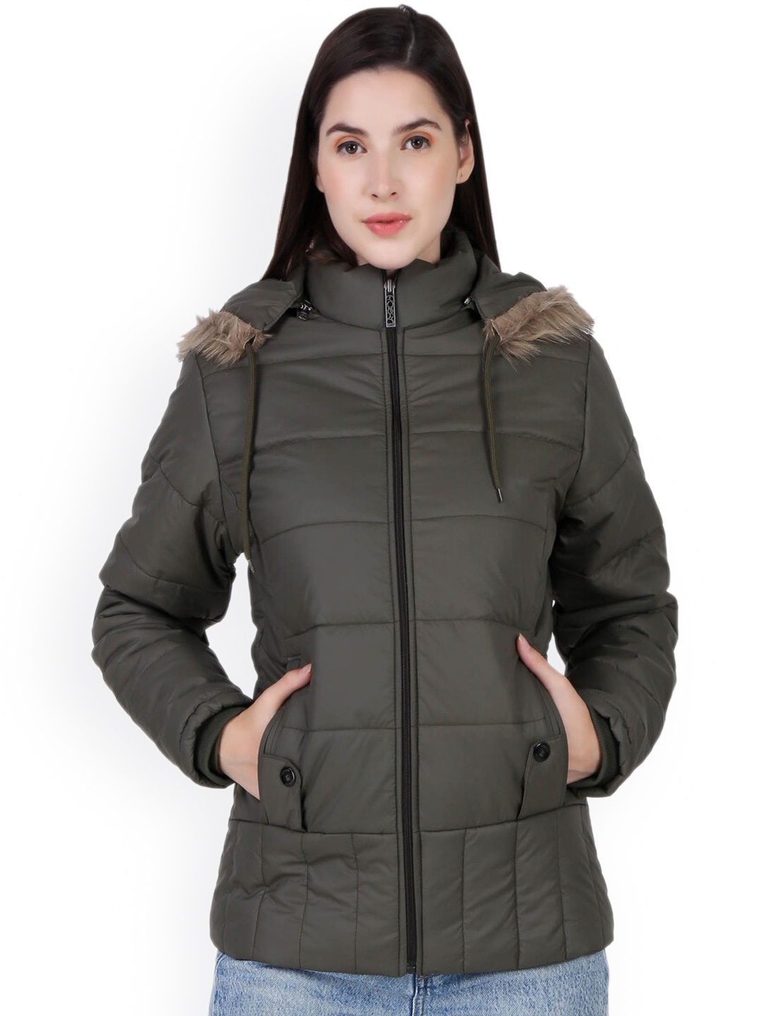 

BARSTOW Lightweight Longline Padded Jacket, Olive