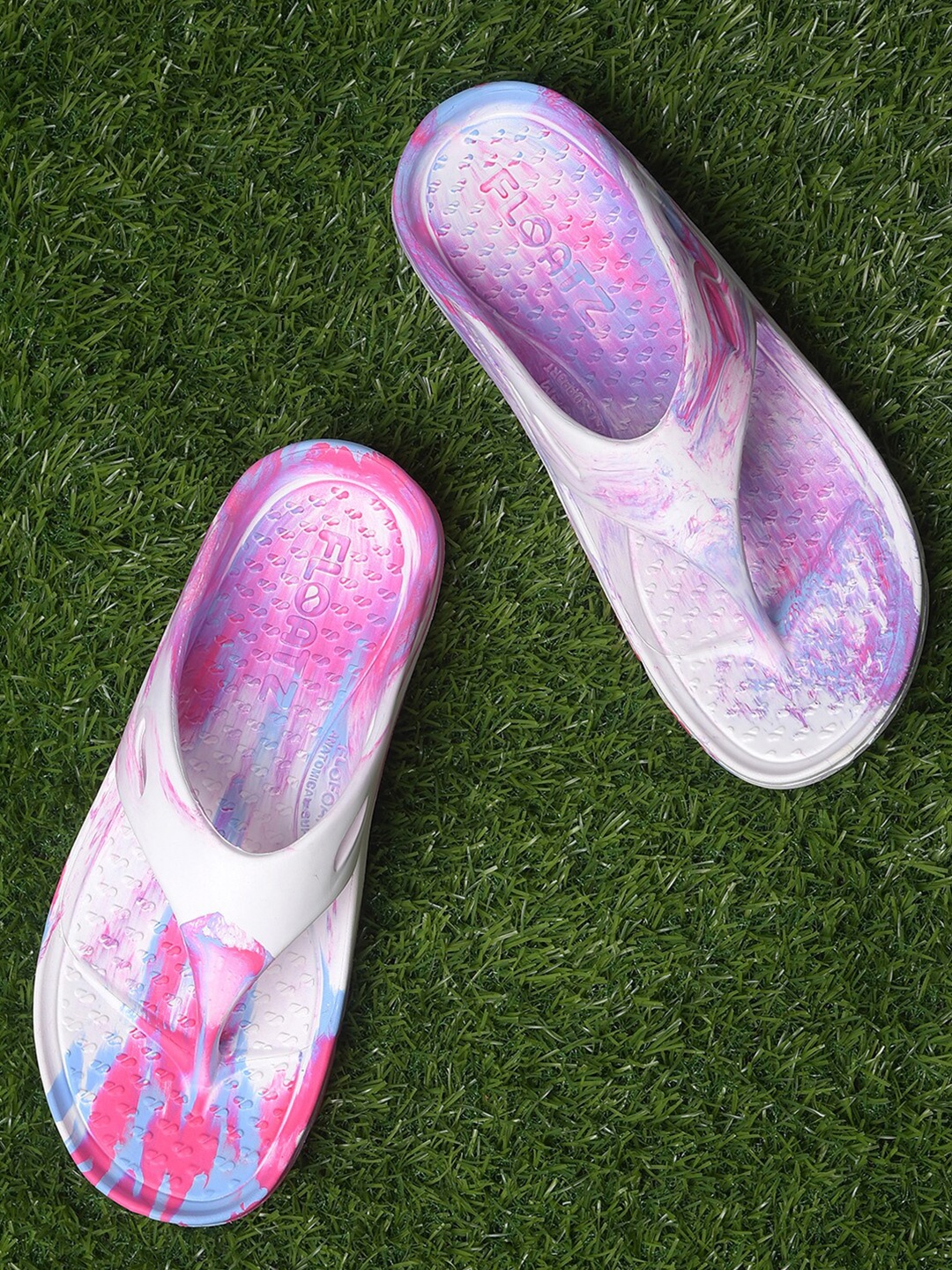 

Floatz Men Printed Thong Flip-Flops, Pink