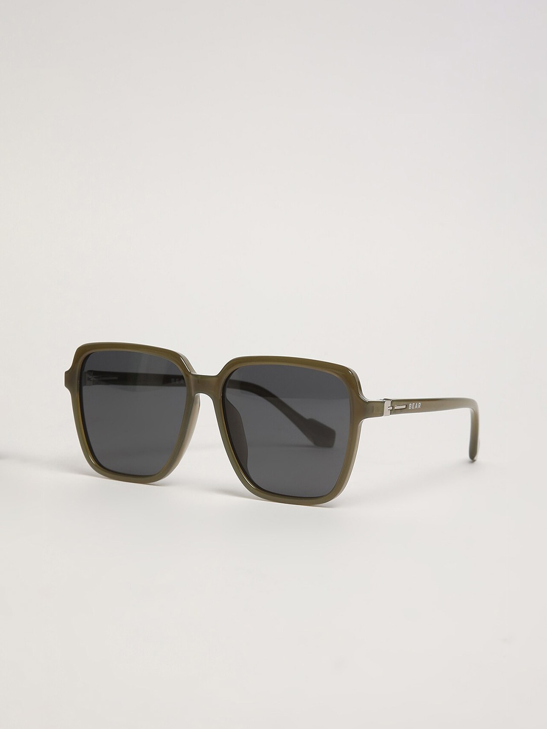

THE BEAR HOUSE Men Square Sunglasses BSG-GENTLE-GR, Black
