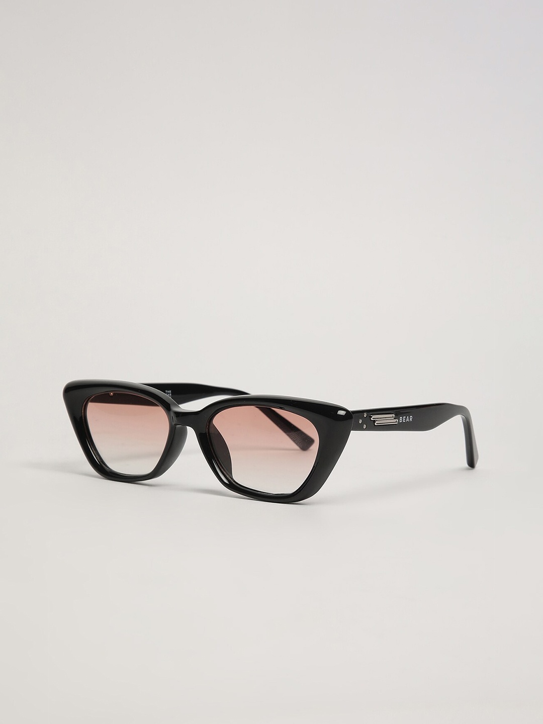 

THE BEAR HOUSE Men Rectangle Sunglasses BSG-BEAST-BK, Brown