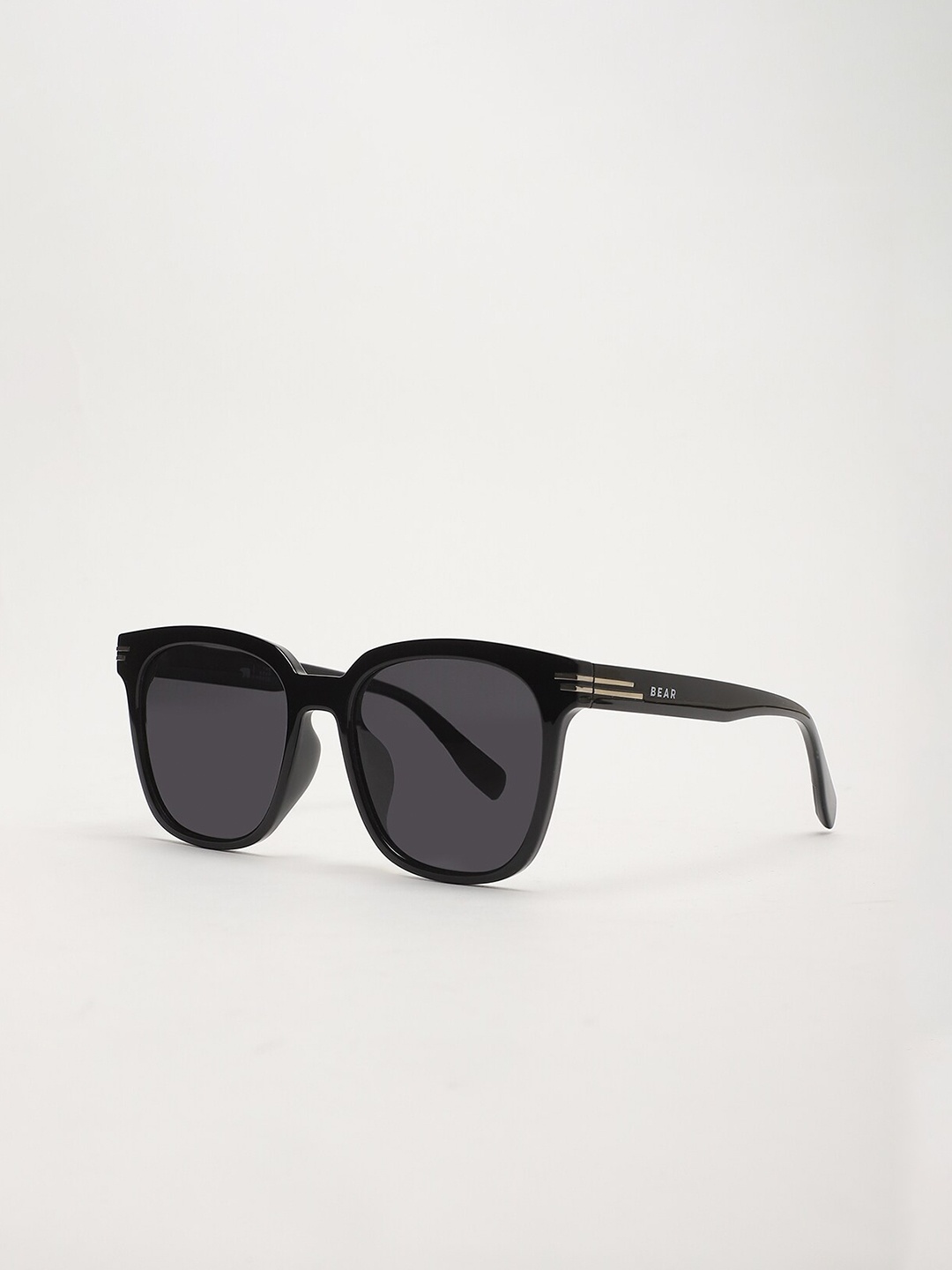 THE BEAR HOUSE Men Oversized Sunglasses BSG-DRAMM-BK, Black