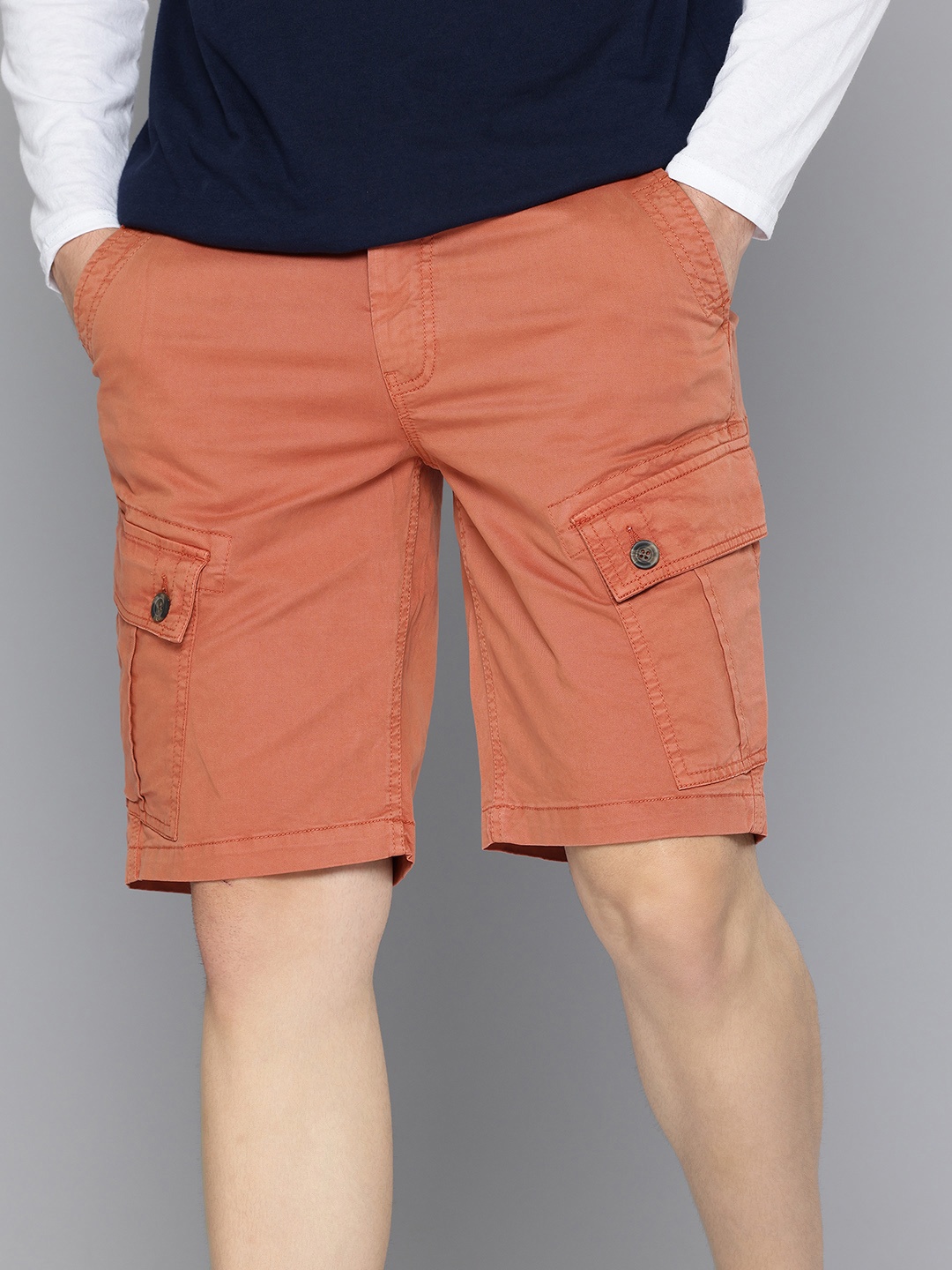 

Aeropostale Men Cargo Shorts, Rust
