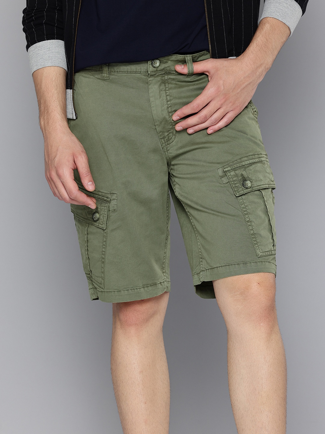 

Aeropostale Men Cargo Shorts, Olive
