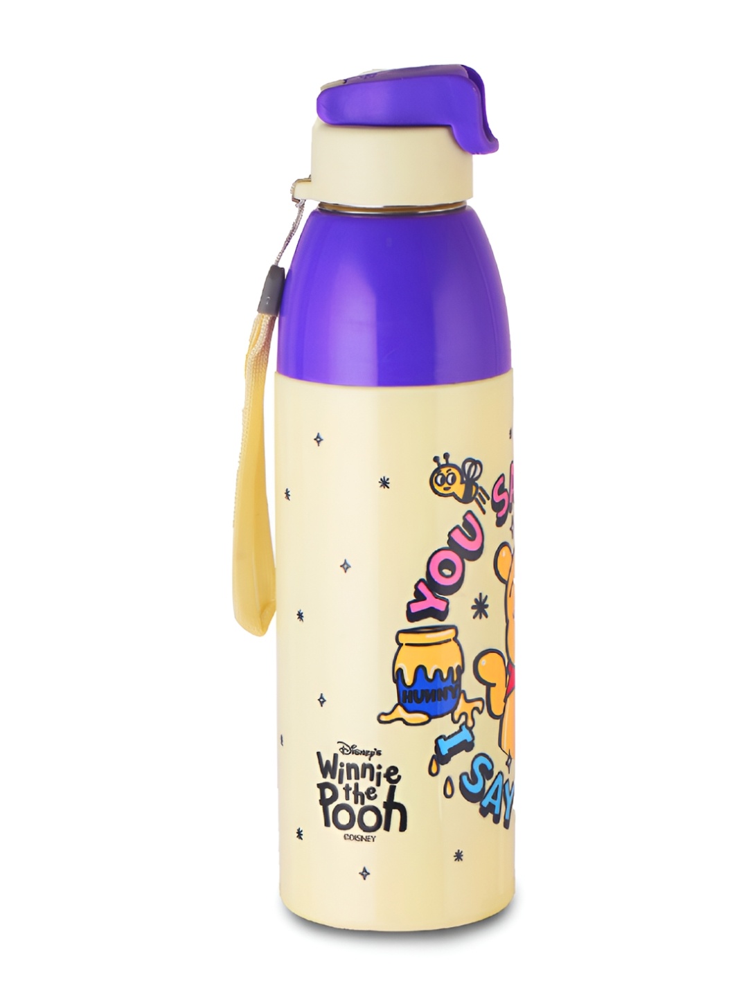 

Cello Kidzbee Kids Uranus 600 Hunny Bear Cold Insulated 3D Print Water Bottle 540ml, Off white