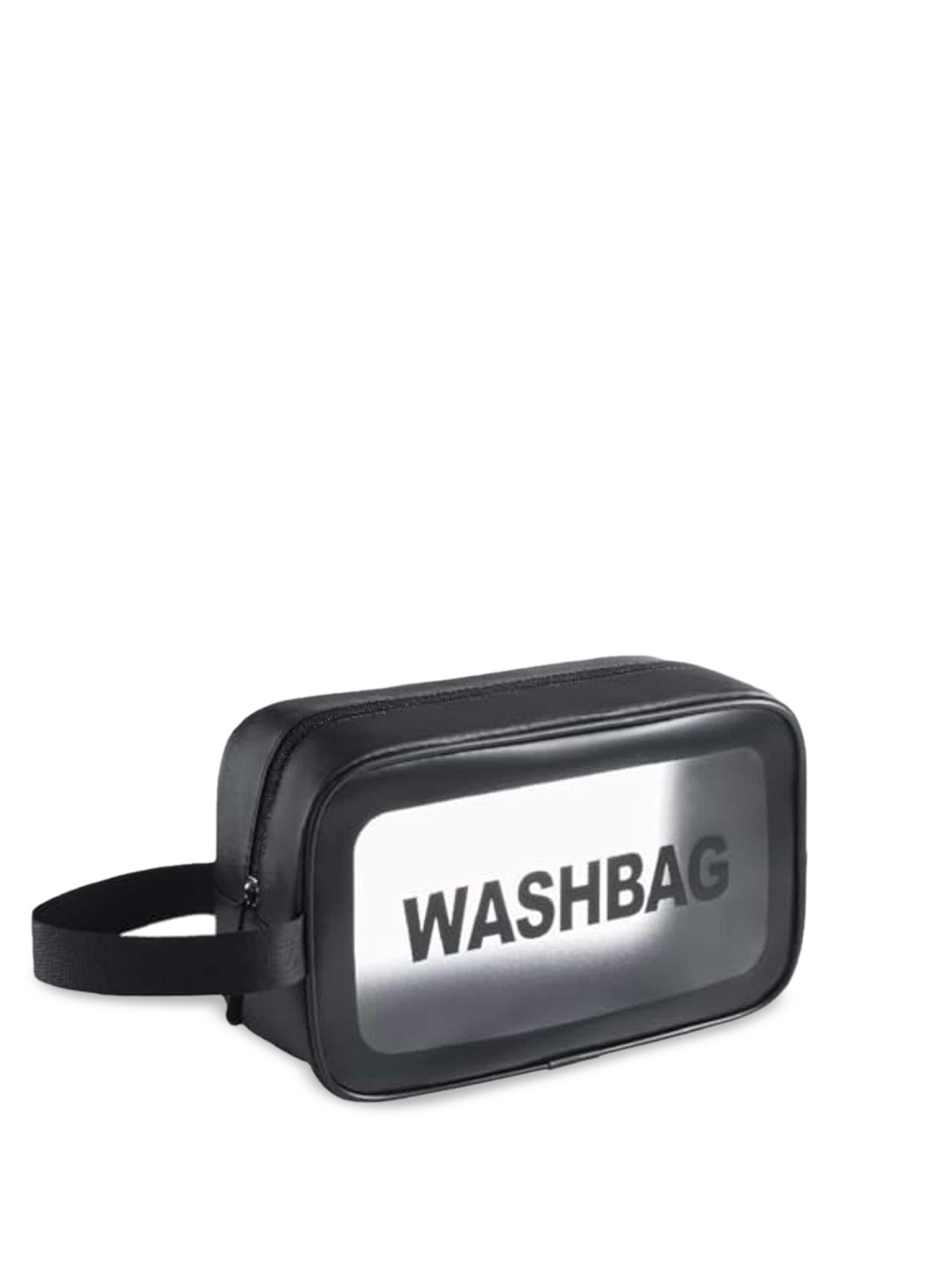 

ALLURE Washbag Printed Foldable Cosmetic Medium Travel Pouch Bag, Black