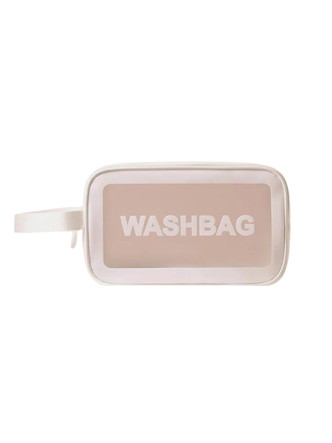 

ALLURE Washbag Printed Foldable Cosmetic Small Travel Pouch Bag, White