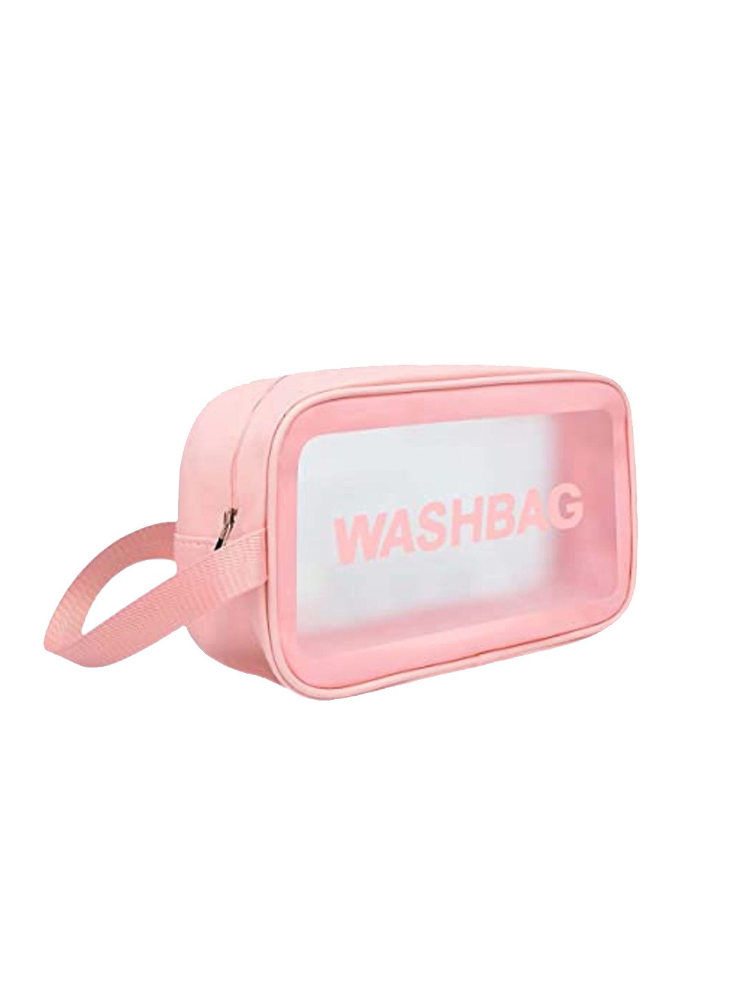 

ALLURE Washbag Printed Foldable Cosmetic Small Travel Pouch Bag, Pink