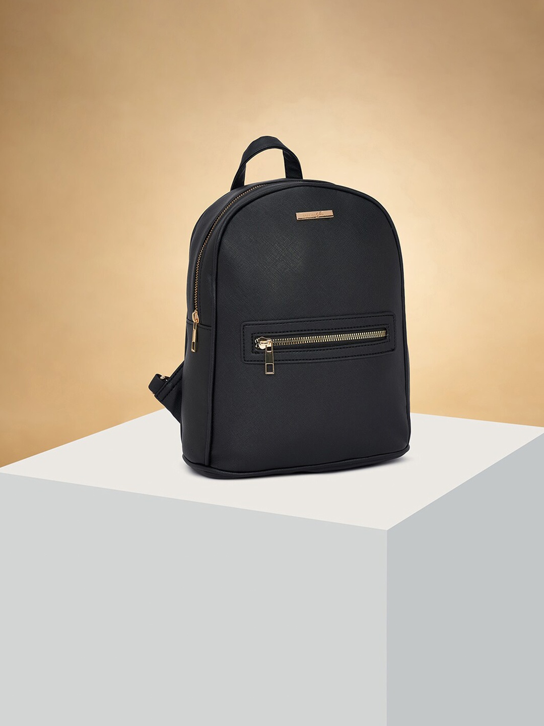 

Forever Glam by Pantaloons Women Solid Backpack, Black