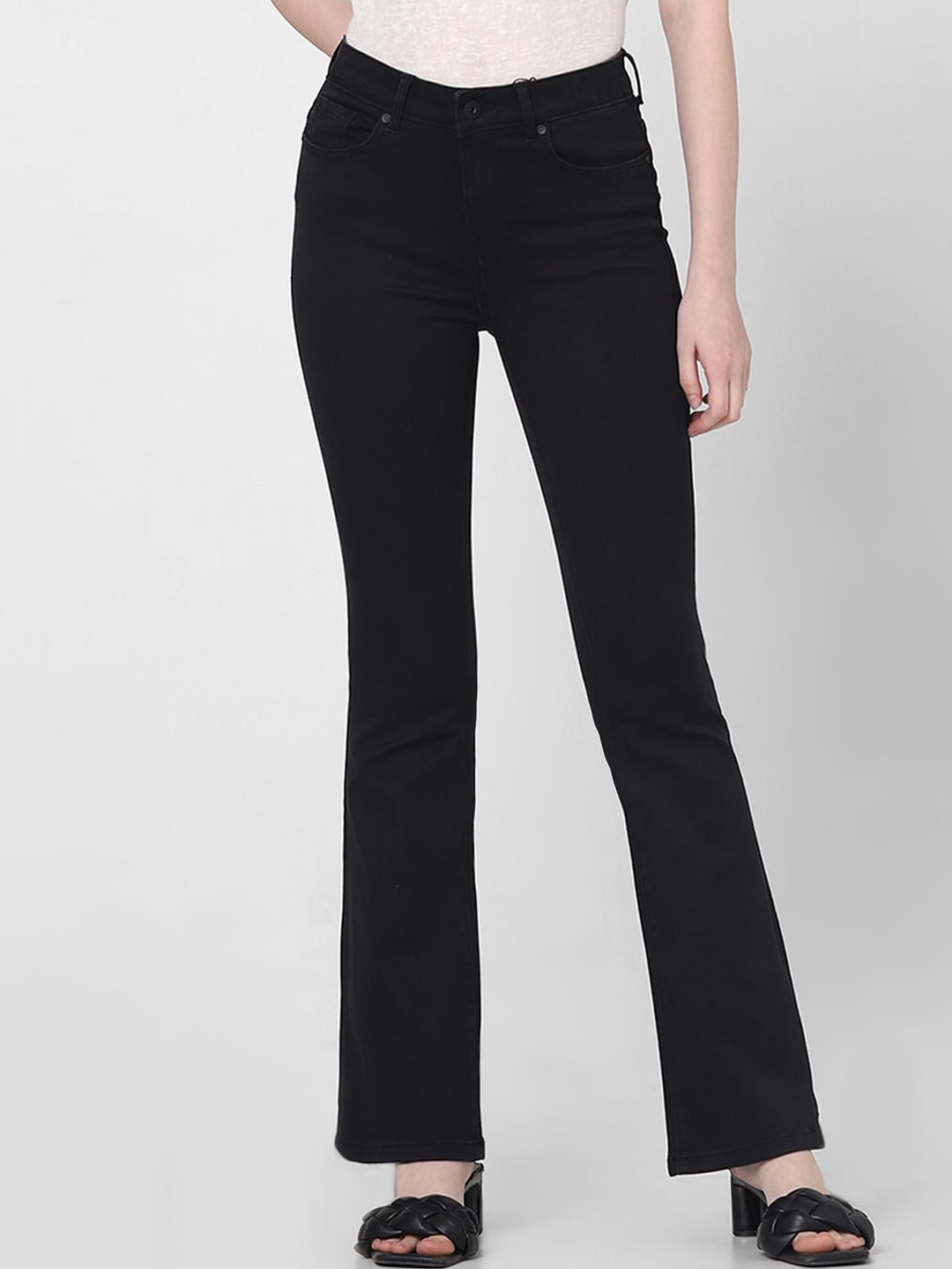 

Vero Moda Women Bootcut Stretchable Jeans, Black