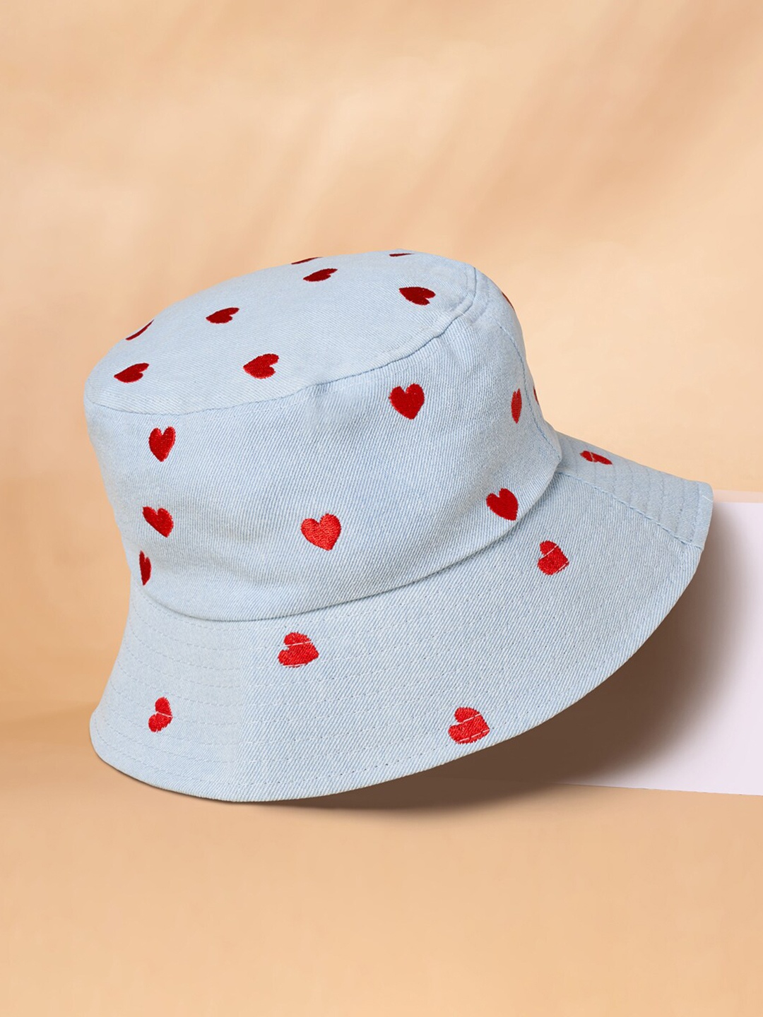 

Forever Glam by Pantaloons Women Embroidered Cotton Sun Hat, Blue