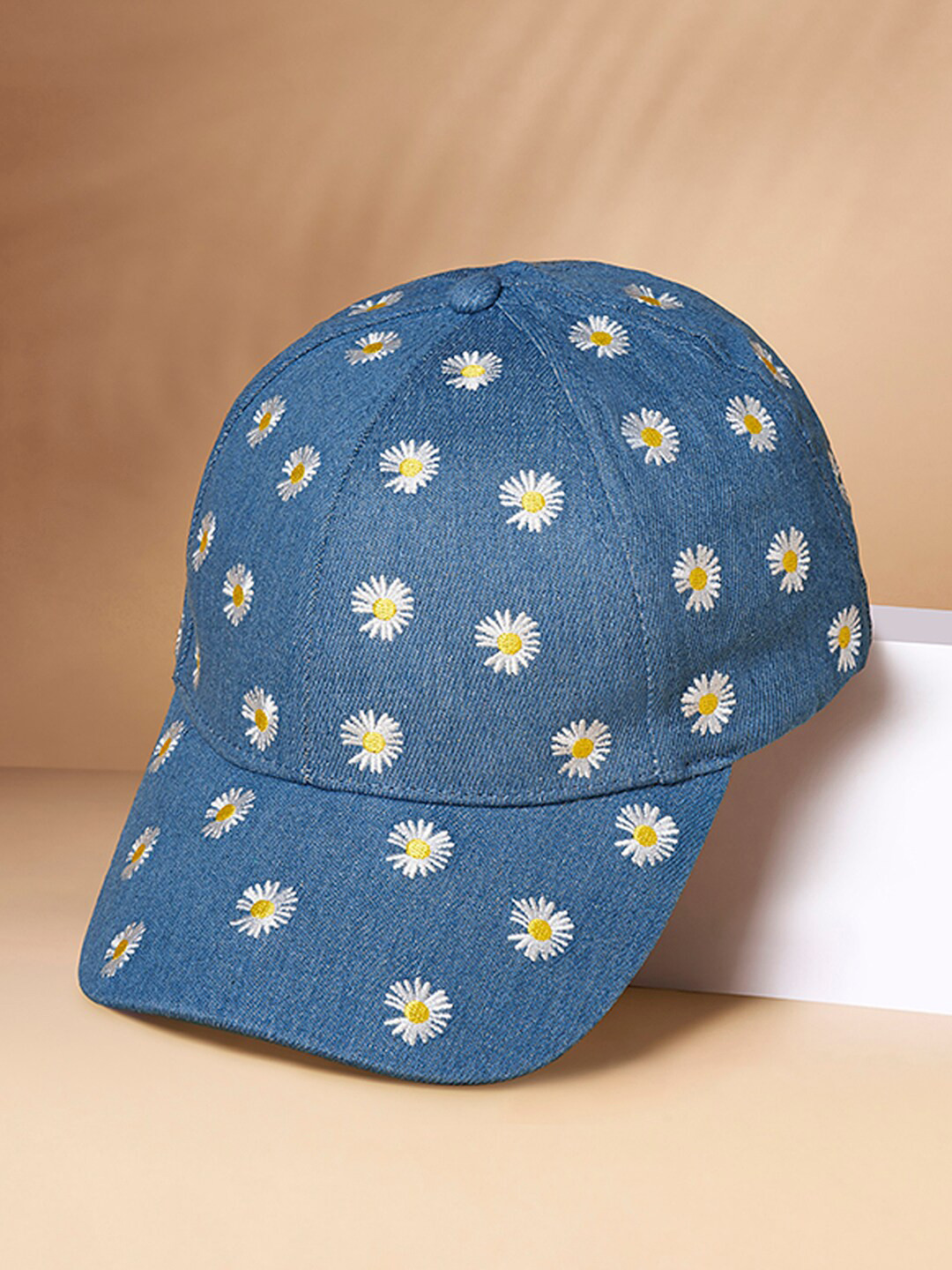 

Forever Glam by Pantaloons Women Printed Cotton Baseball Cap, Blue