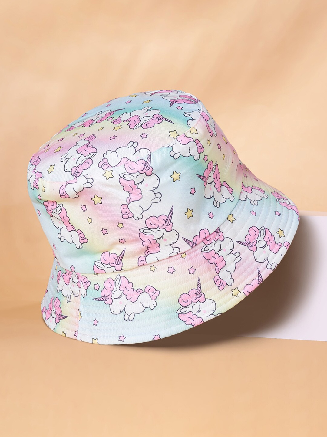 

Pantaloons Junior Girls Unicorn Printed Bucket Hat, White