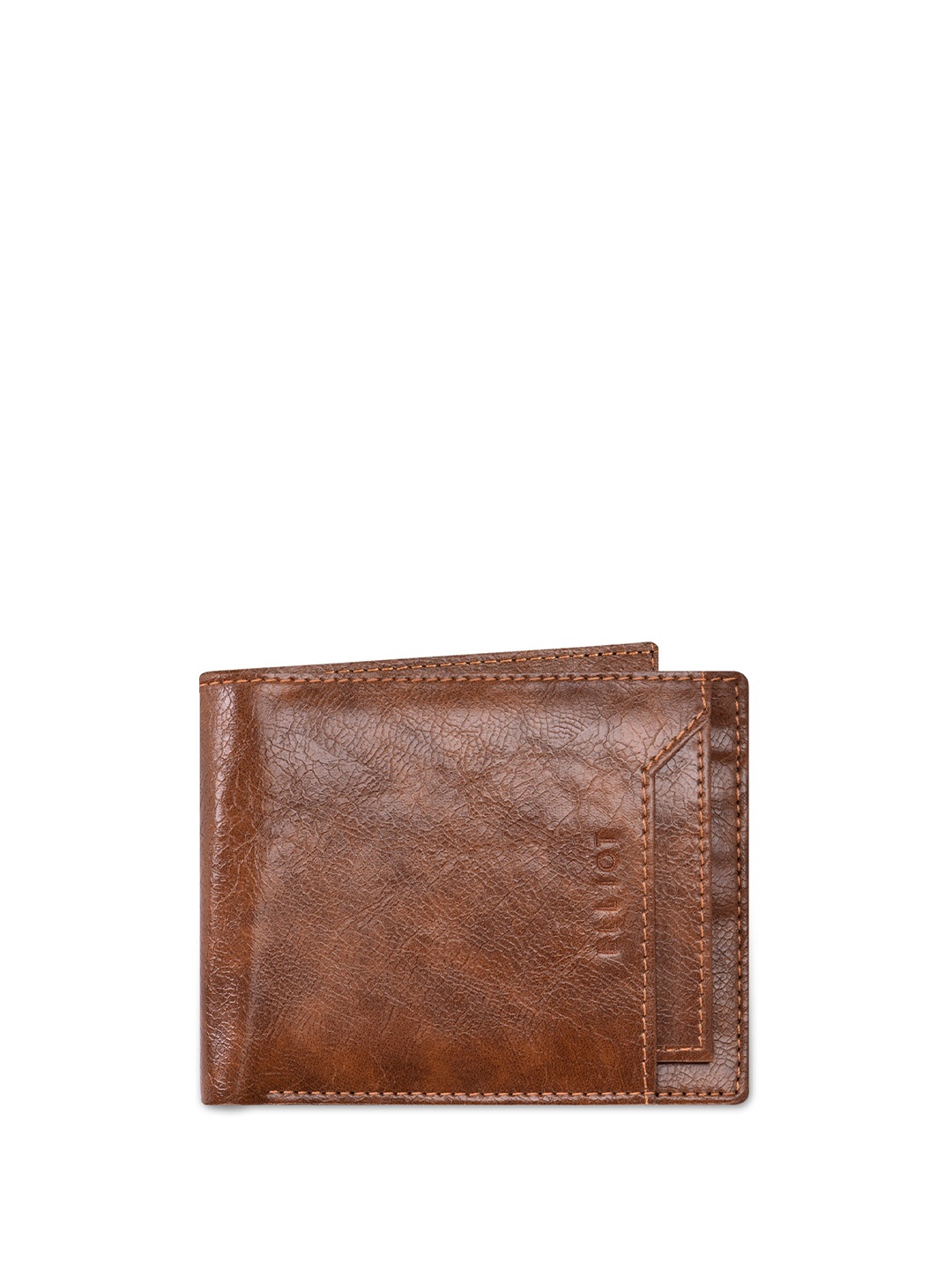

Walrus Abstract Printed Two Fold Wallet, Brown