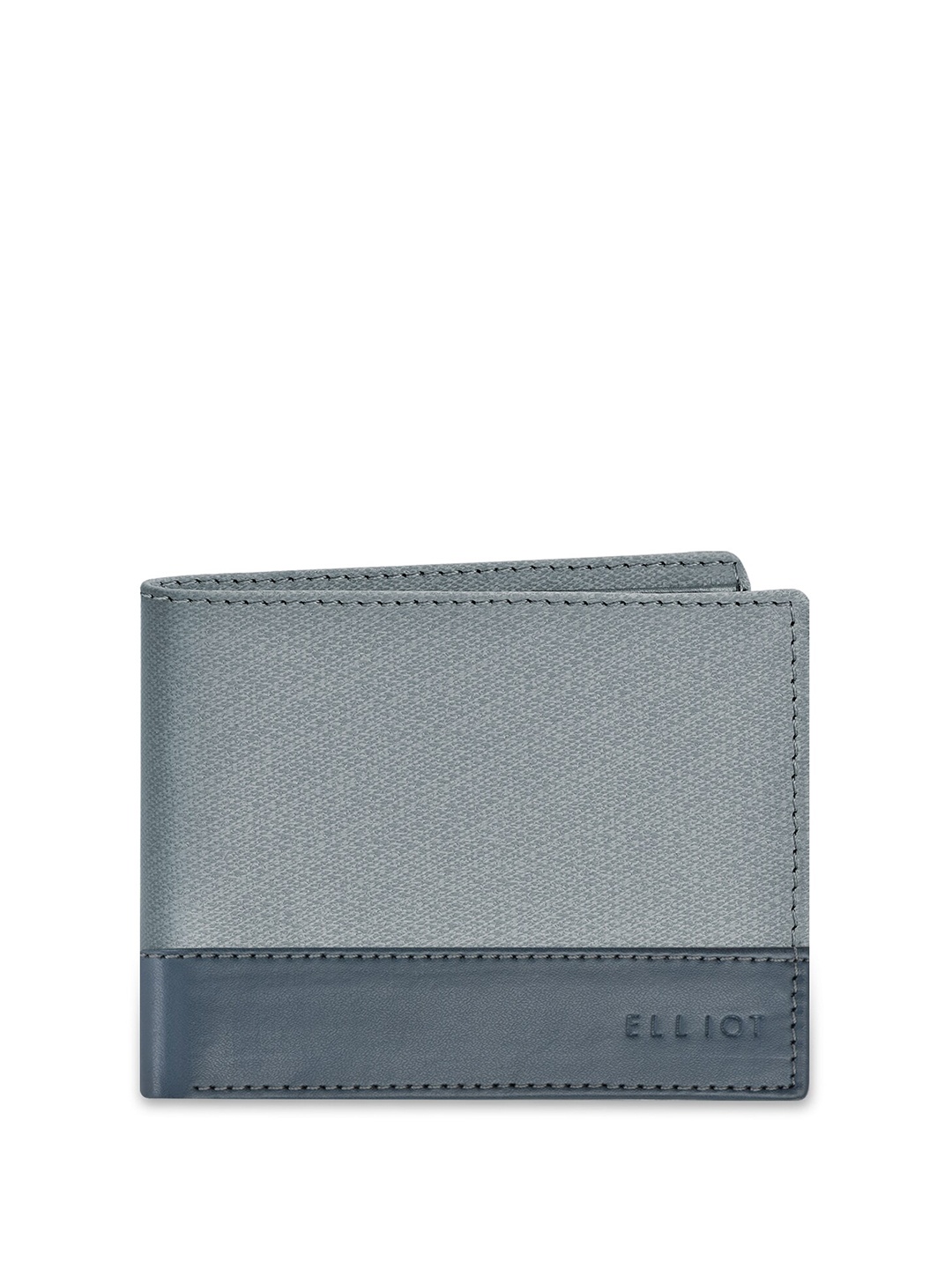 

Walrus Colourblocked Two Fold Wallet, Grey